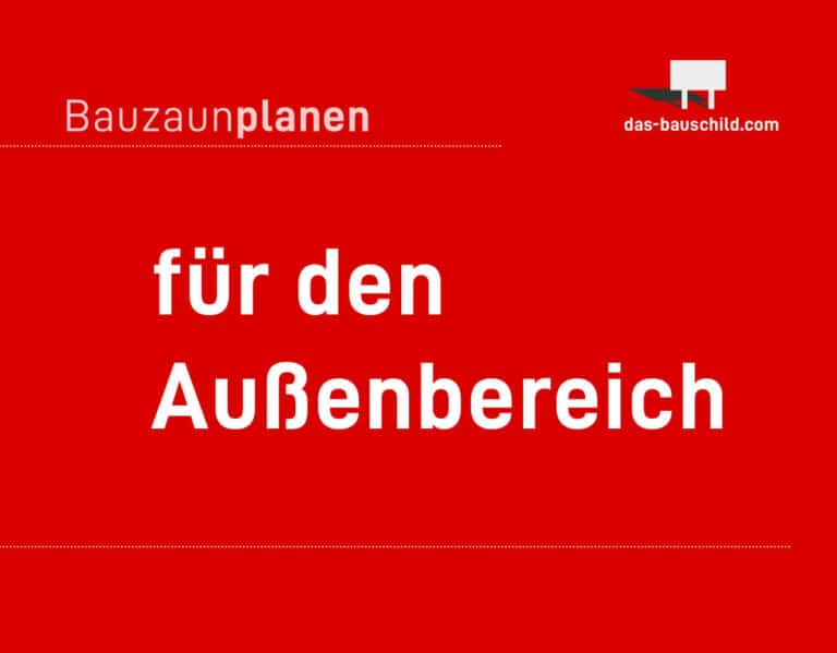 Bauzaunplanen für den Außenbereich