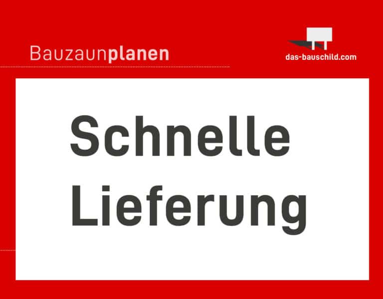 Bauzaunplanen mit schneller Lieferung