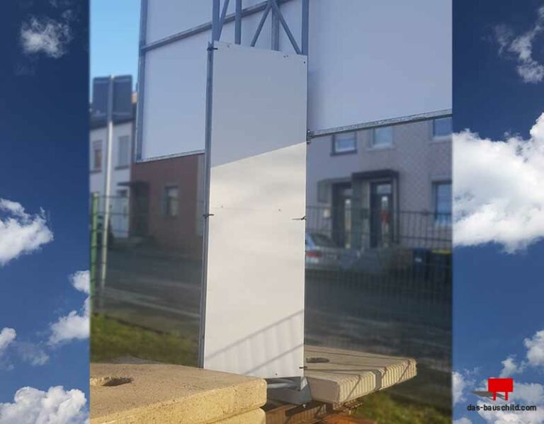 Kletterschutz für Bauschilder