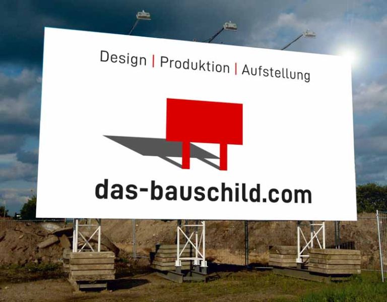 Bautafel Big mit Beleuchtung