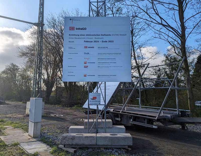 Bauschild InfraGo DB 2,5x2,8m