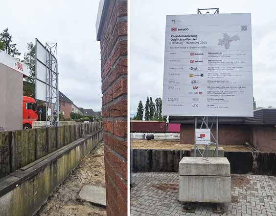 Bauschild DB 2,5x2,8m