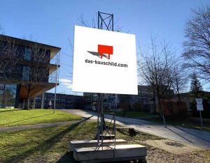 Bauschild Kosten Bauschilder mieten mit bundesweiter Aufstellung! Bauzäune, Immobilienwerbung uvm. Bauschild Bodenfreiheit