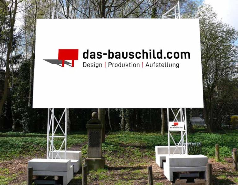 Bauschild 6x3m