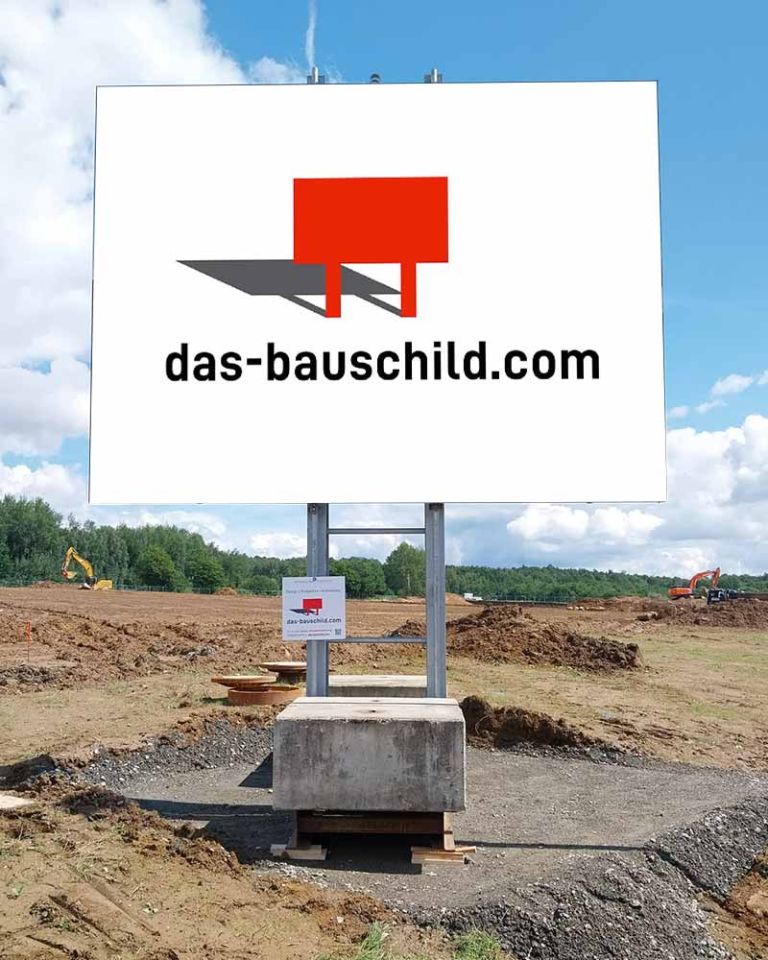 bauschild liefern lassen